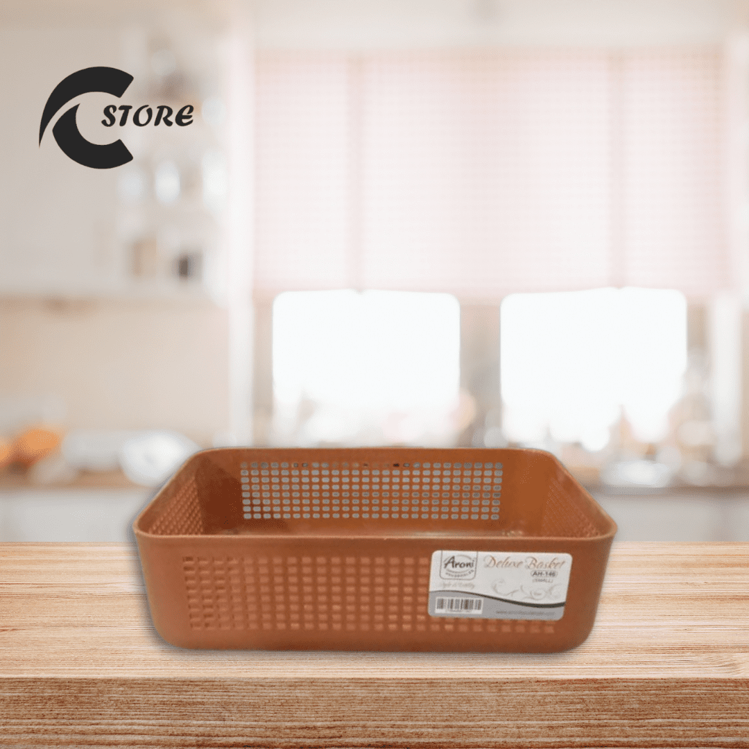 Set of 2 Deluxe Basket AH 141 | Premium Multi-Purpose Deluxe Storage Organizer (Clutter-Free & Sturdy Design)