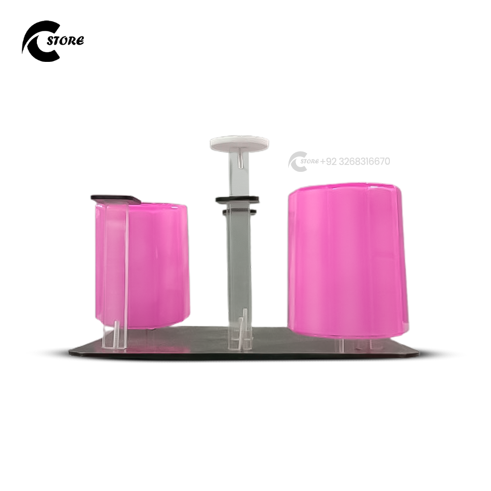 Glass Stand Acrylic | 7 Arm Mug, Teacup & Glass Holder | Countertop Organizer With Wide Stable Base & Easy Assembly