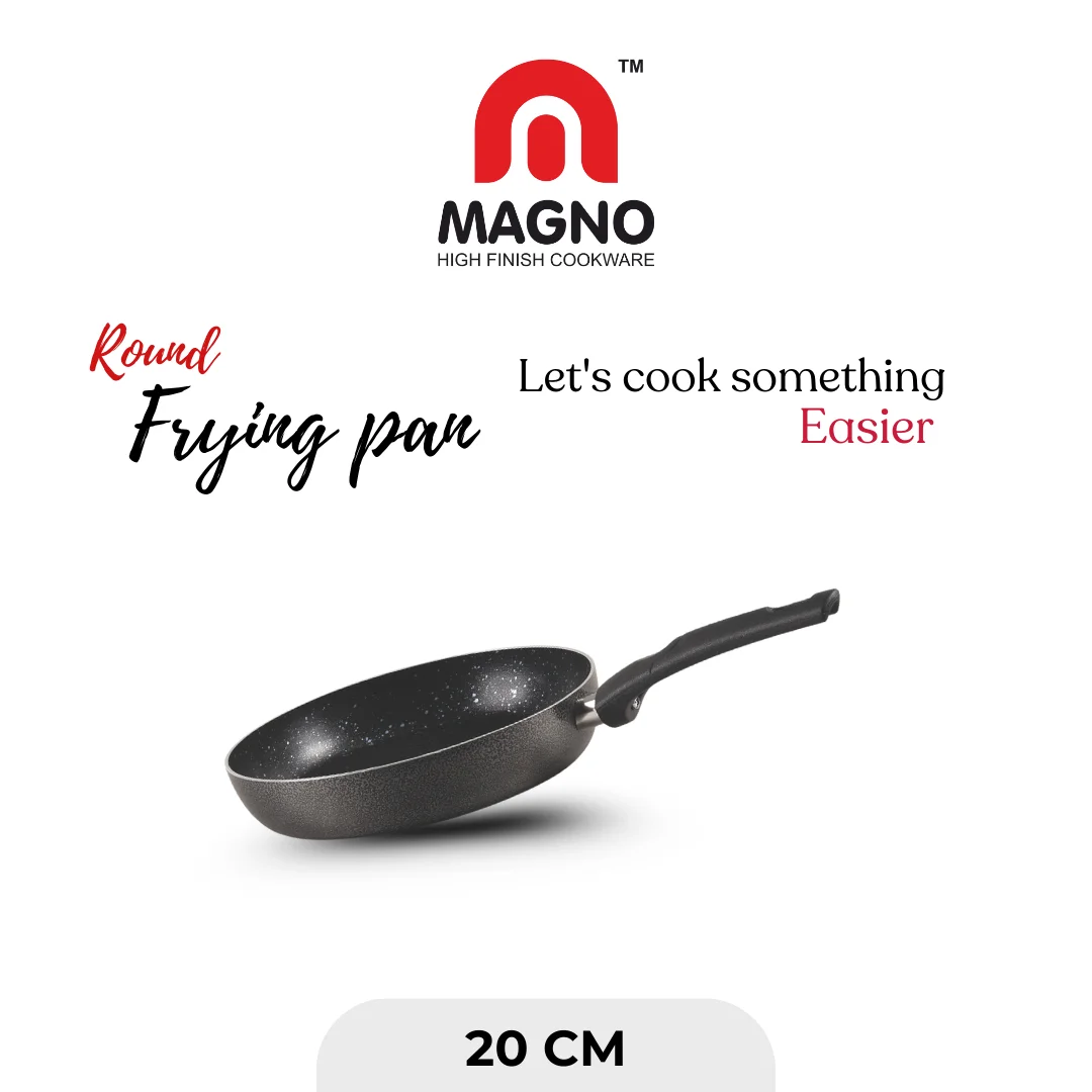 Magno Non Stick Frying Pan Double Coating All Sizes | Perfect for Various Cooking Tasks | High Finish Cookware