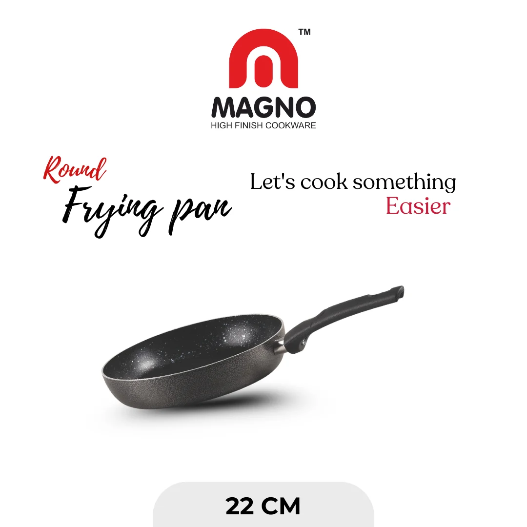 Magno Non Stick Frying Pan Double Coating All Sizes | Perfect for Various Cooking Tasks | High Finish Cookware
