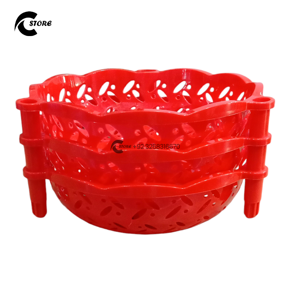 3 Layer Vegetable Rack | Multi Purpose Fruit & Kitchen Storage Basket Stand | Durable & Space Saving Organizer