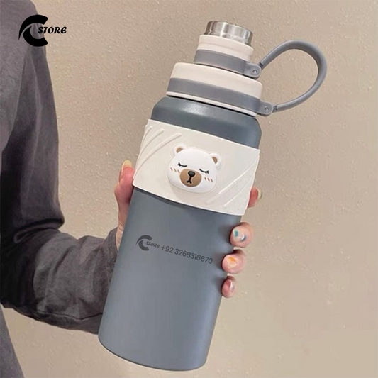 Portable 800ml Water Bottle With Handle | Cute & Compact Design for Milk, Juice, and Drinks | Ideal for Travel, School, and Home