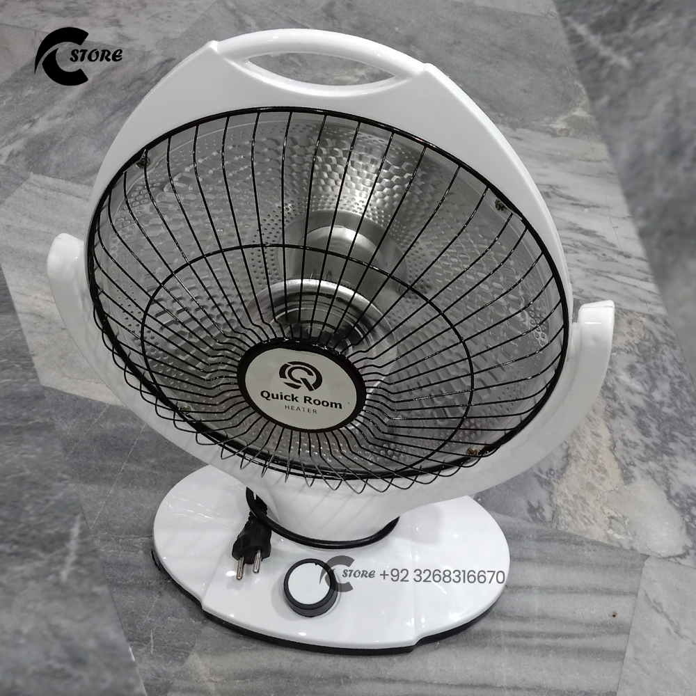 Quick Room Heater with Oscillating Movement | Adjustable Reflector With 2 Heating Power Levels | Noise-Free Technology