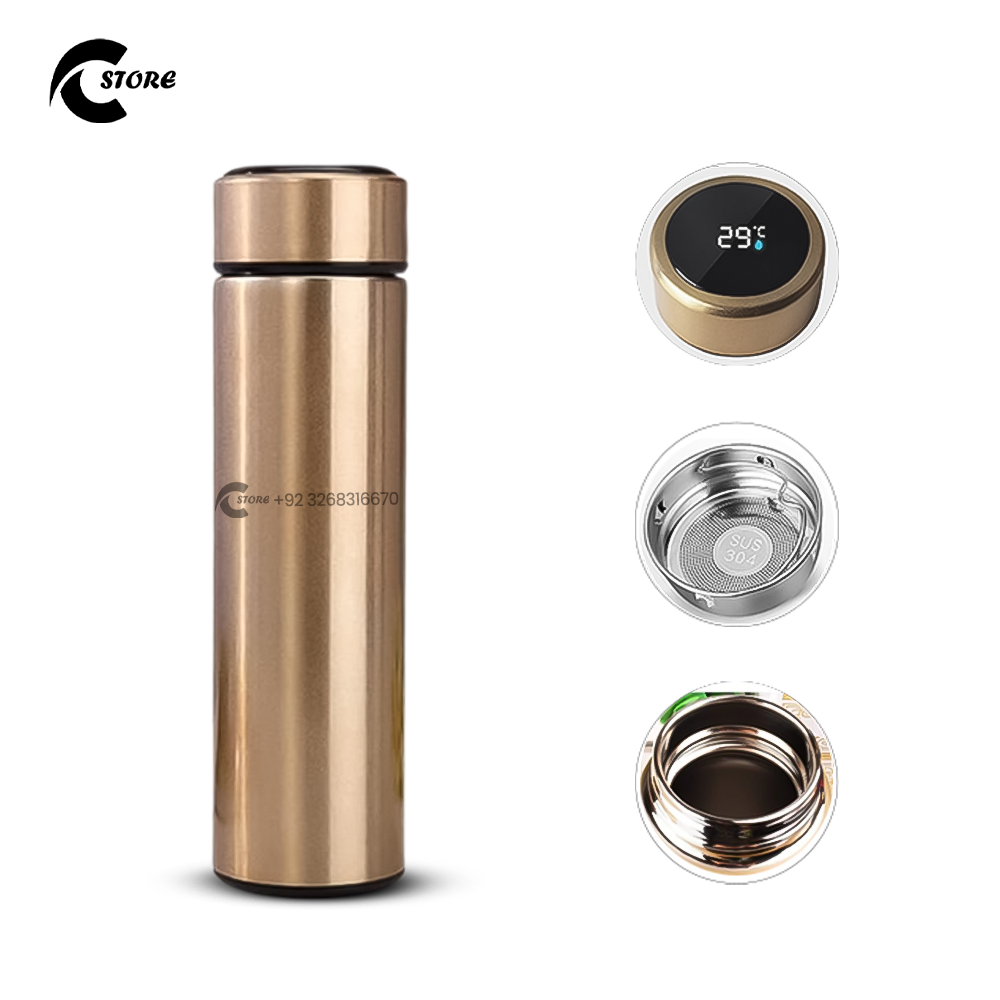 Temperature Bottle 500 ml | Leak-Proof Vacuum Insulated Stainless Steel Water Bottle | BPA-Free, Double Wall, Hot & Cold Flask