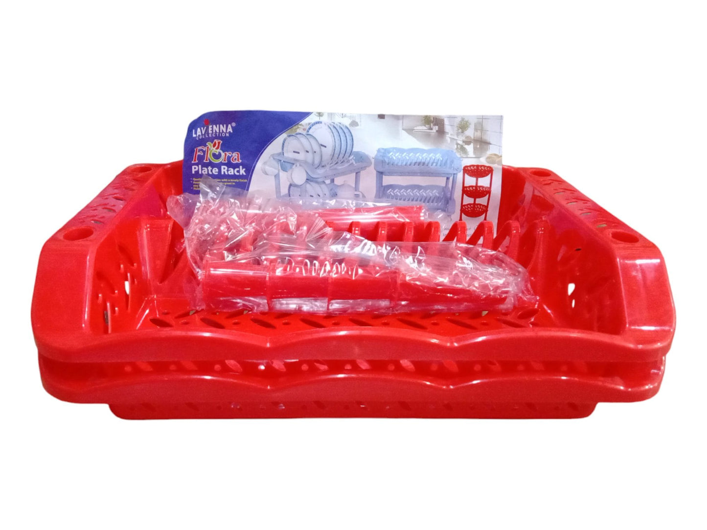 Lavenna Flora Double Layer Dish Plate Rack | Premium Quality Kitchen Storage Rack | Durable Sink Dish Rack