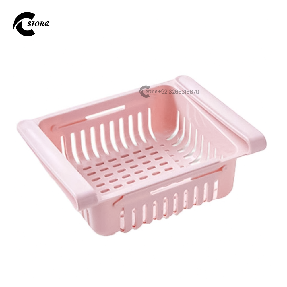 Imperial Adjustable Refrigerator Basket | Drawer Type Partition Frame Organizer for Fridge Storage | Expandable, Durable & Space-Saving Design