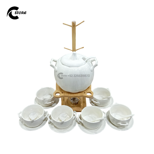 25 Pieces Ceramic Pumpkin Soup Set | Stylish Pumpkin-Shaped Bowls for Soup,  Desserts & More | Perfect for Dining & Gifting
