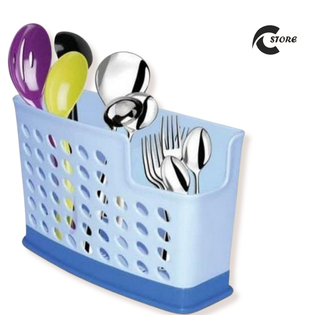 Lavenna Plastic Cutlery Spoon Holder | Office Desks Utensils Multipurpose Organizer | High Quality