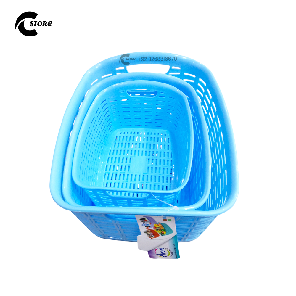 3-Piece Set of Elegant Baskets | Food-Safe PP Colander Bowl Set for Fruit Washing, Straining & Storage | Multi-Size Drain Baskets