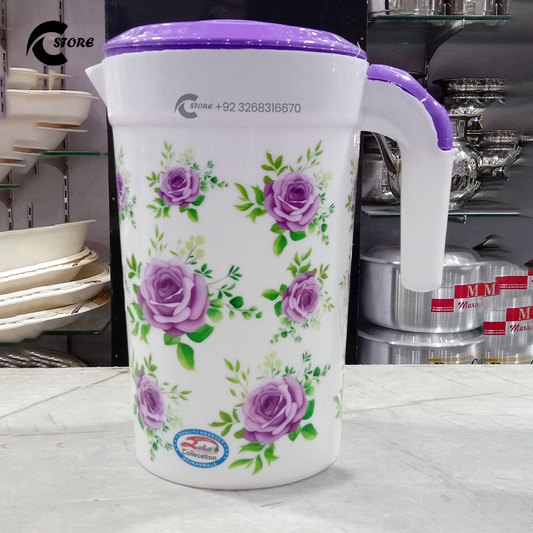 High Quality Plastic Jug | Premium BPA Free Plastic Water Pitcher With 2 Position Lid & Large Handle