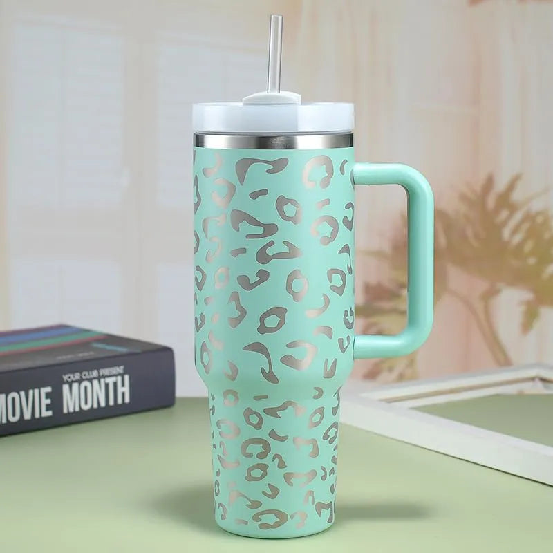 Stanley Oserlo Tumbler 1200ml | Large Capacity Vacuum Insulated Stainless Steel Travel Cup with Handle & Straw | Leak Proof & Non-Slip
