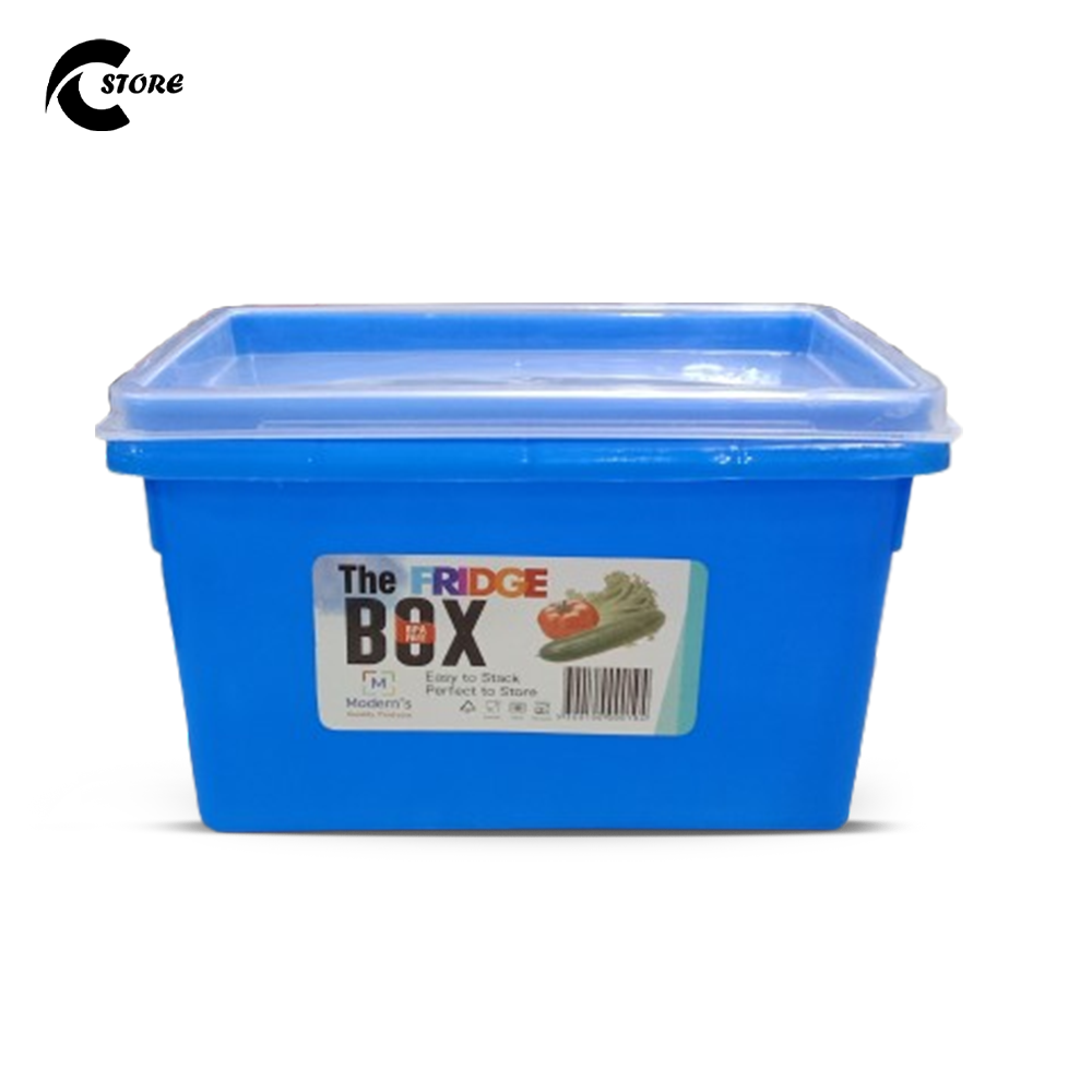 Orient The Fridge Box |  Multi-Purpose BPA-Free Plastic Storage Box with Secure Lid | Stackable & Space-Saving Organizer for Fridge, Office, School & Home Use