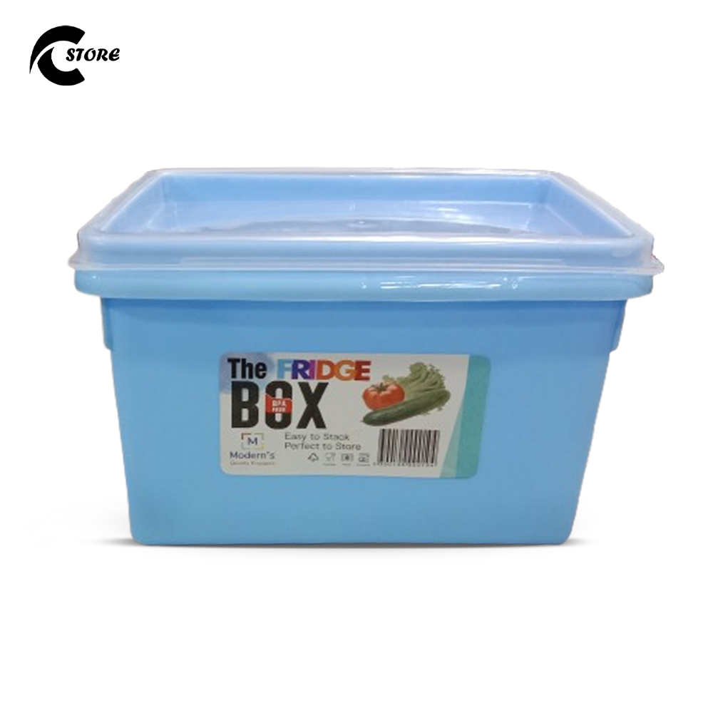Orient The Fridge Box |  Multi-Purpose BPA-Free Plastic Storage Box with Secure Lid | Stackable & Space-Saving Organizer for Fridge, Office, School & Home Use