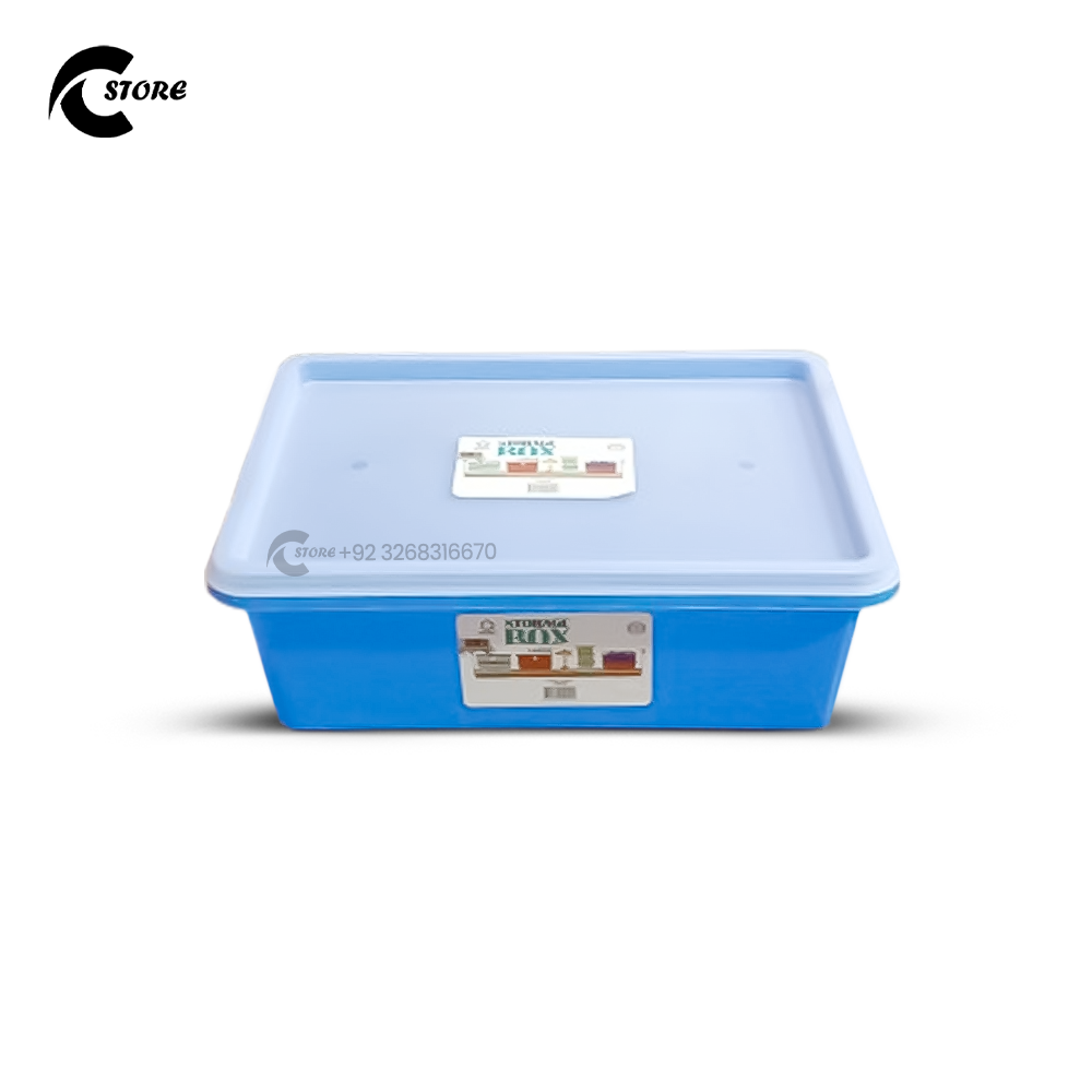 Orient Storage Box Large | Stackable BPA-Free Plastic Storage Organizer With Lockable Lid | Multi-Purpose for Home, Office, Fridge & More