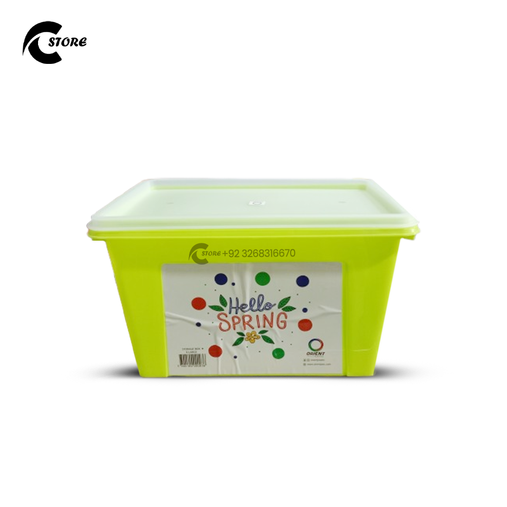 Orient Storage Box X Large | Stackable BPA-Free Plastic Storage Organizer With Lockable Lid | Multi-Purpose for Home, Office, Fridge & More