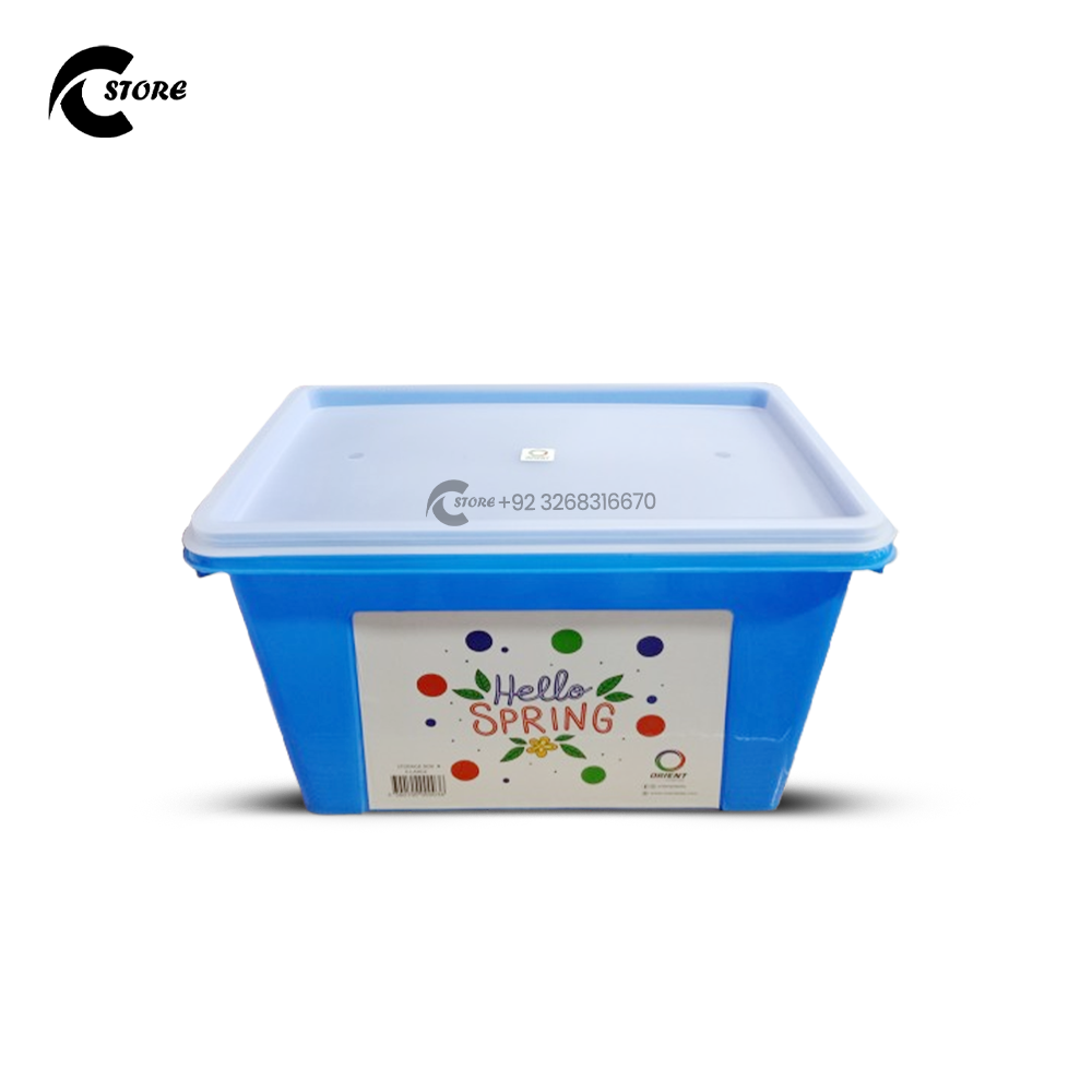 Orient Storage Box X Large | Stackable BPA-Free Plastic Storage Organizer With Lockable Lid | Multi-Purpose for Home, Office, Fridge & More