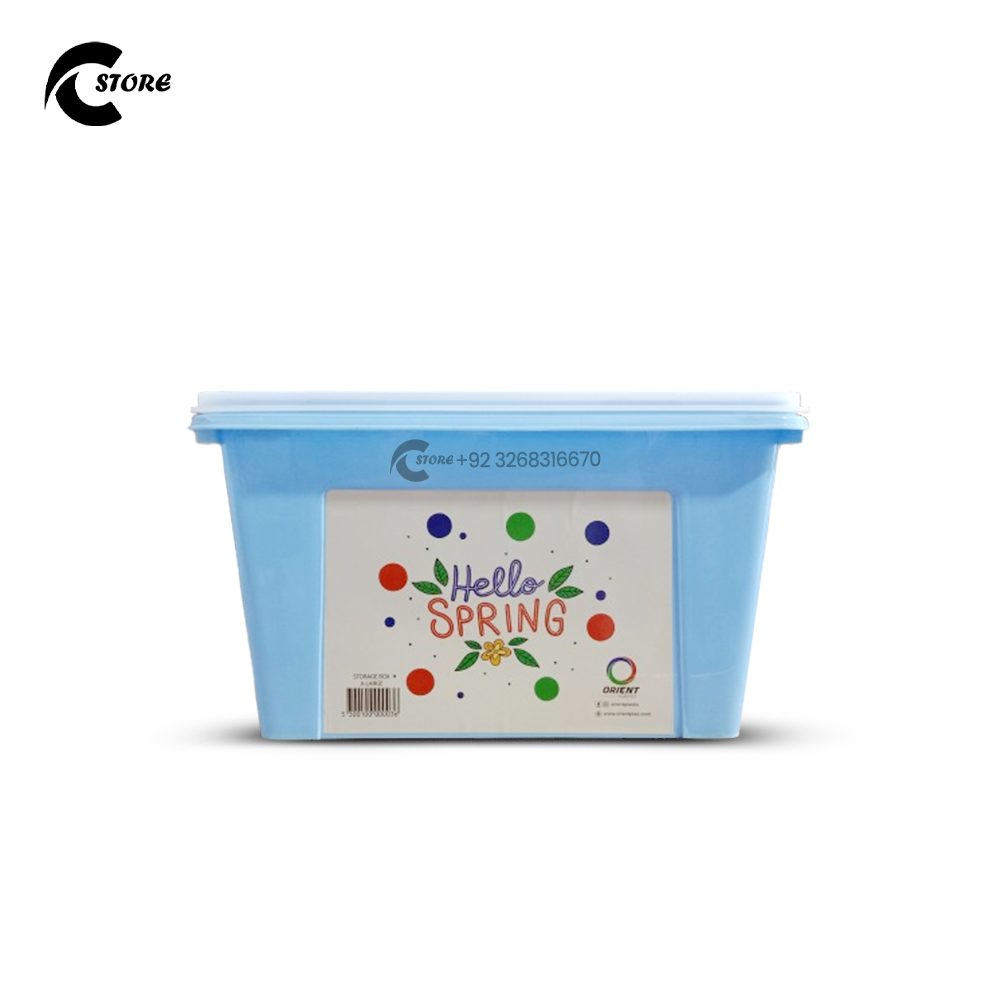 Orient Storage Box X Large | Stackable BPA-Free Plastic Storage Organizer With Lockable Lid | Multi-Purpose for Home, Office, Fridge & More
