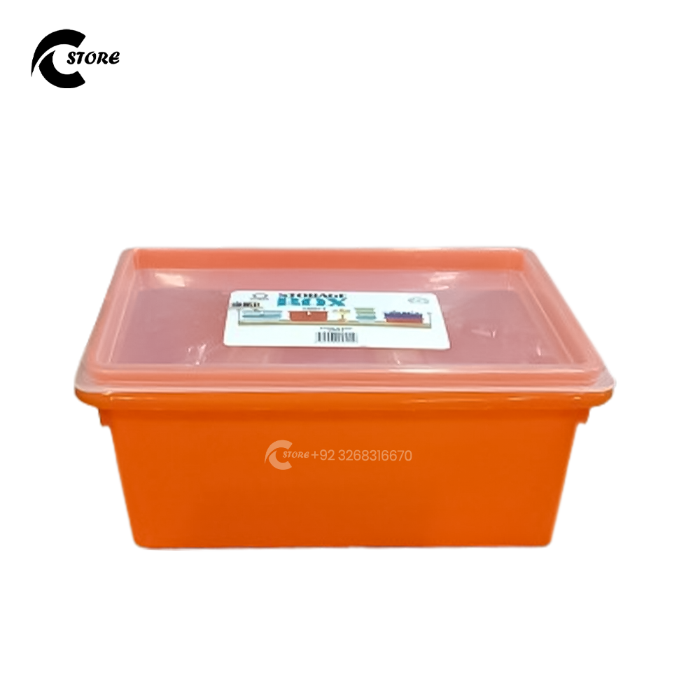 Orient Storage Box Swift | Multipurpose Stackable BPA-Free Plastic Storage Container with Lockable Lid | Ideal to Fits in Fridge Shelf