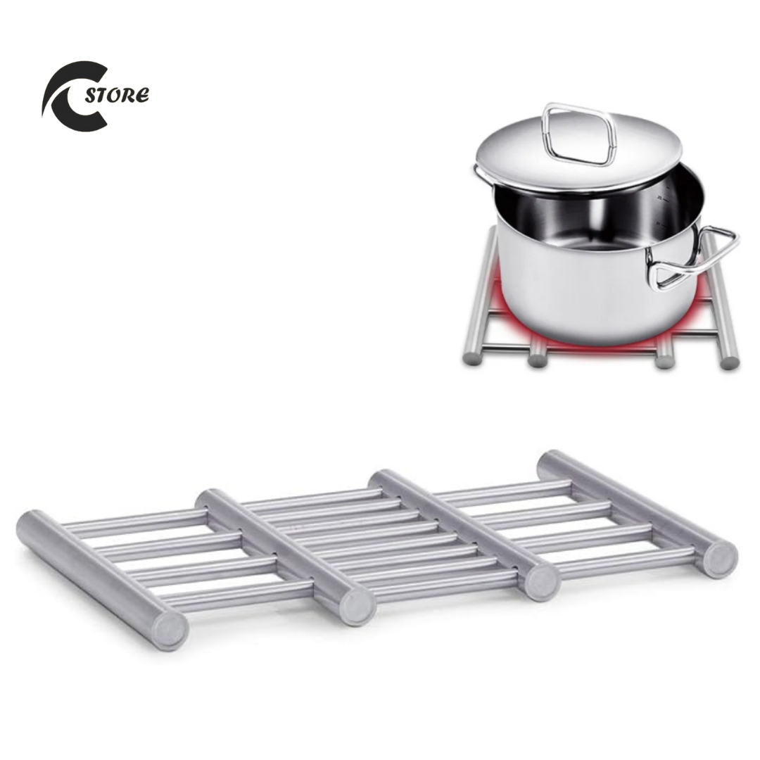 Adjustable Stainless Steel Kitchen Insulation Pad | Cooking Pot Coaster | Kitchen Accessories
