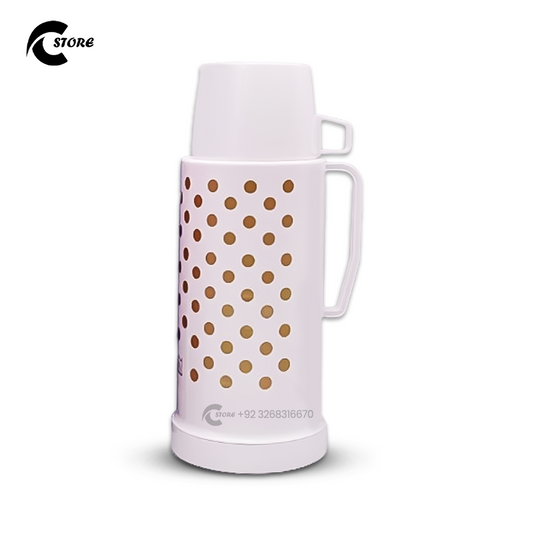 600ml Day-Night Thermos Vacuum Flask Bottle | Quick-Tip Lid &amp; Plastic Body | Keeps Your Beverages Hot for Hours