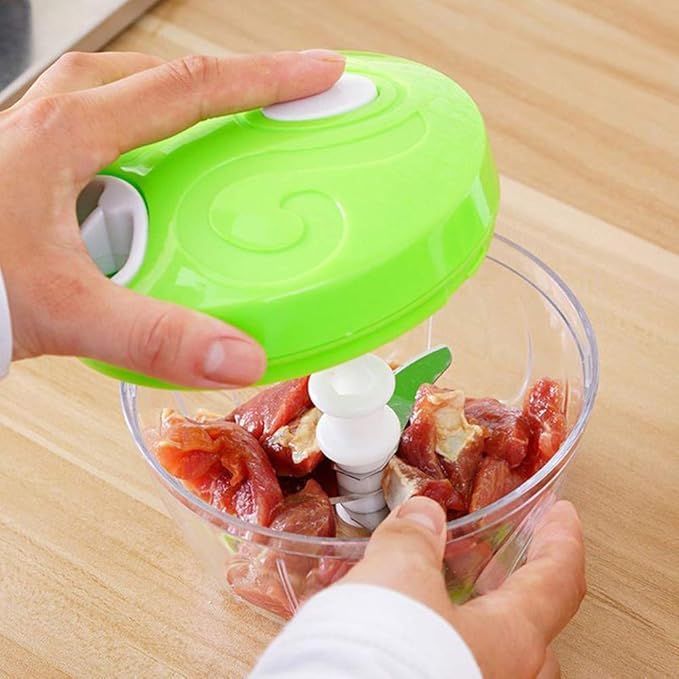Manual Food Chopper | Hand Chopper and Blender with Storage Lid | Mini Food Processor Chopper | Onion Chopper| Vegetable Cutter