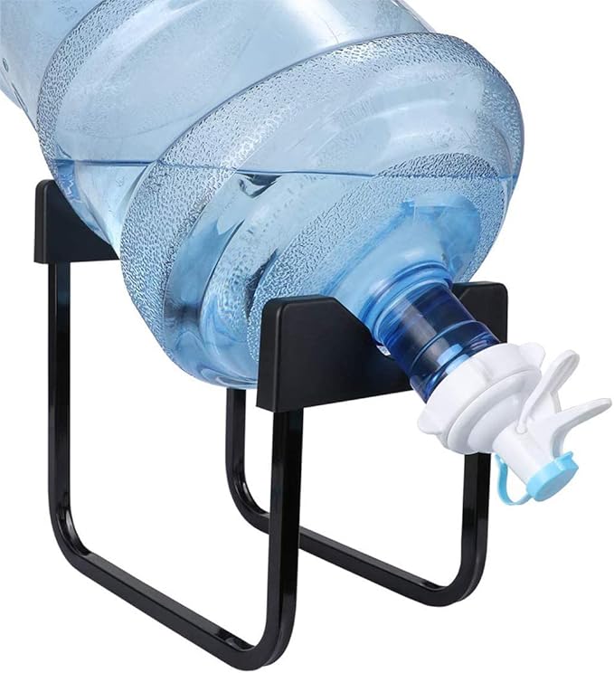 Imperial Water Bottle Stand with Tab | Gallon Water Bottle Holder | Compact and Space Saving | Non-slip Drinking Water Cooler Holder Rack