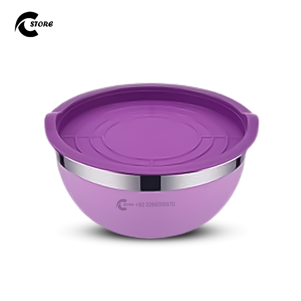 Stainless Steel Salad Bowl | Different Sizes | Colorful, Airtight, Durable &amp; Mirror Finish for Soup, Salad &amp; More