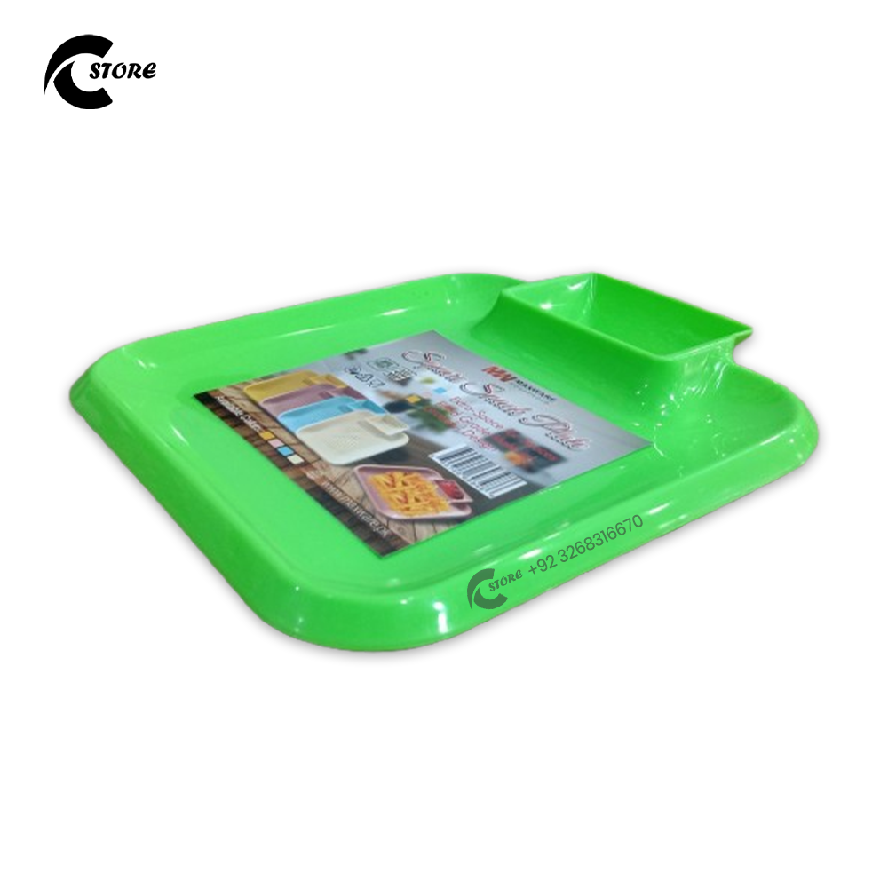 Snack Plate | Unbreakable, BPA-Free, Stackable &amp; Lightweight | Microwave, Freezer &amp; Dishwasher Safe