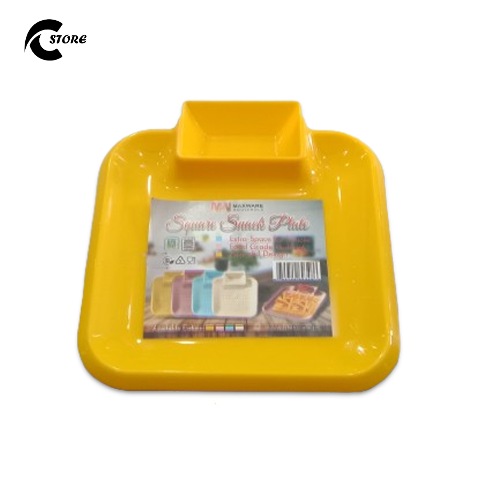 Snack Plate | Unbreakable, BPA-Free, Stackable &amp; Lightweight | Microwave, Freezer &amp; Dishwasher Safe