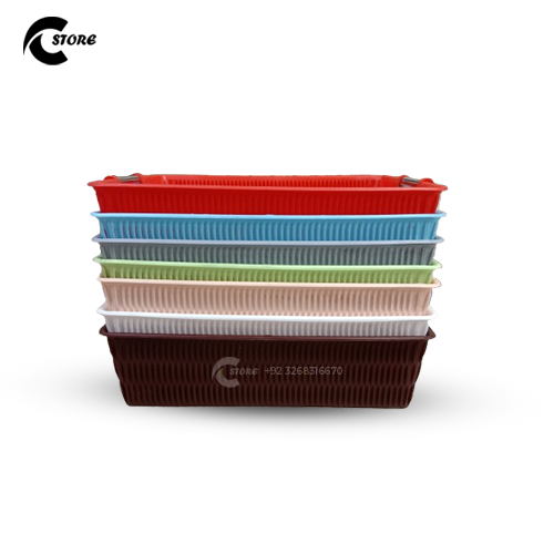 Large Multipurpose Basket With Steel Handle | BPA-Free &amp; Durable | Versatile Storage for Kitchen, Office &amp; Medical Use