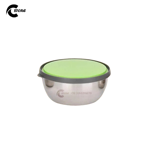 Stainless Steel Color Bowl Set With Airtight Lids | 4-Piece (12cm, 14cm, 16cm, 18cm) | Multipurpose Mixing &amp; Serving Bowls