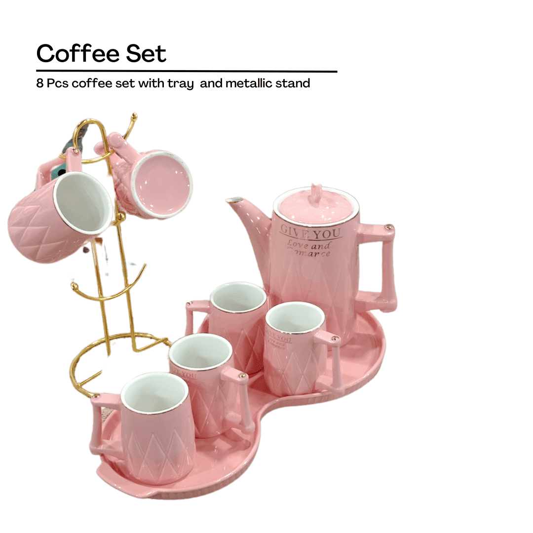 Elegant Ceramic Coffee Set &amp; Tea Set | Premium High-Grade Teapot &amp; Cup Set for Home &amp; Office