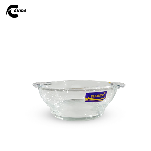 Premium Glass Serving Casserole Bowl With Lid | In Sizes Small, Medium & Large | Elegant Microwave Safe Food Storage & Serving Dish