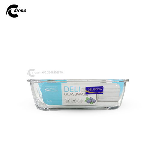 Deli Dish 1.6L | Premium Glass Serving Container for Rice, Curries & Food Storage | Microwave Safe