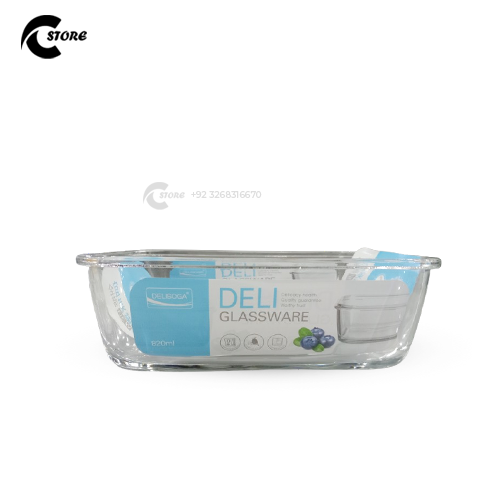 Deli Dish 820ml | Premium Glass Serving Container for Rice, Curries & Food Storage | Microwave Safe