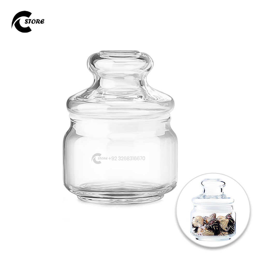 Deli Jar Set | 3-Piece Airtight Glass Storage Jar Set (200g, 350g, 500g) | Food-Grade, Leak-Proof & Stylish Pantry Organizer