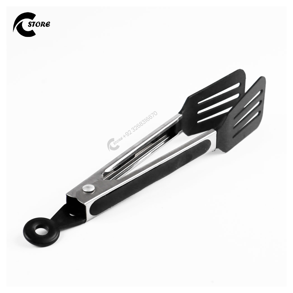 Non Stick Chimta Large | BPA-Free Kitchen Serving Tongs | Food-Grade, Heat Resistant & Non-Slip Grip With Locking Handle | Dishwasher Safe