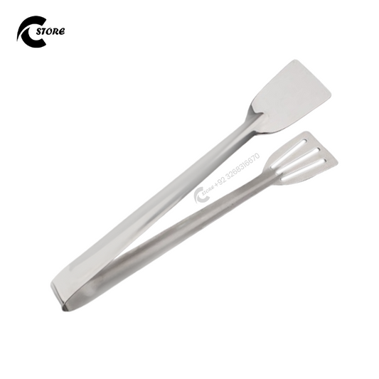 Falcon Chimta | Stainless Steel Kitchen Serving Tongs | Non-Slip Grip, Food-Grade Material & Dishwasher Safe With Hanging Hook