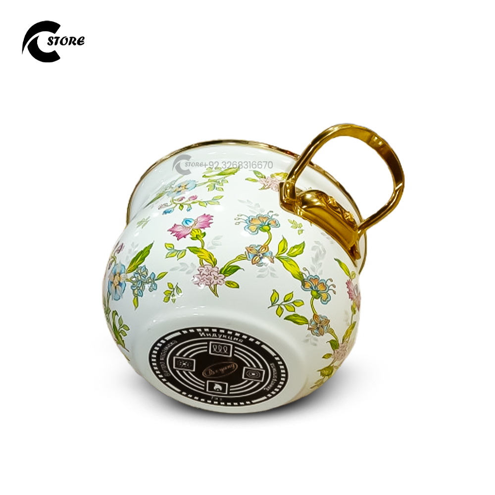 Small Size Fancy Reona Set | With Sizes (20cm, 22cm, 24cm) | 3Pcs Enamel Casserole With Glass Lid | Stainless Steel Serving & Cooking Bowls