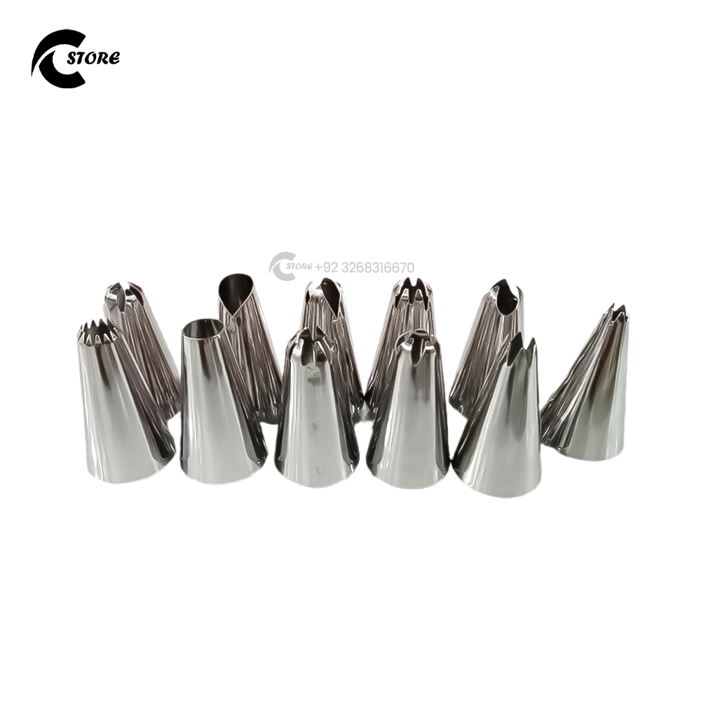 Cake Decorate Steel 15Pcs | Professional Cake Decorating Kit With 132 Stainless Steel Icing Tips | Silicone Pastry Bag & Storage Box