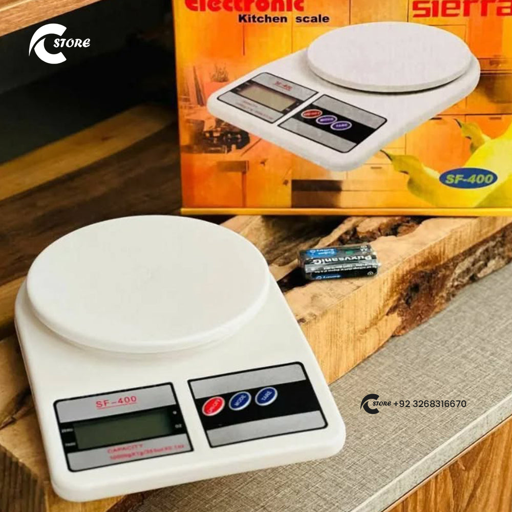 Digital Kitchen Weighing Scale | With the Capacity of 10kg | High Precision Electronic Food Scale with LCD Display for Cooking & Baking