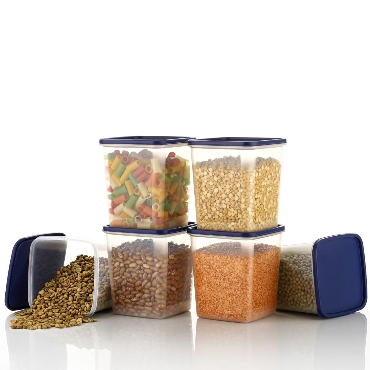 Snack Jar 3 Piece Set | BPA-Free, Airtight &amp; Reusable Storage Containers | Ideal for Home, Kitchen &amp; Shop Use