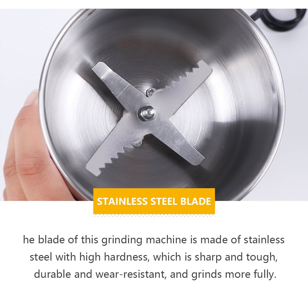 Nima Electric Stainless Steel Grinder | Bean, Nut &amp; Spice Grinder | 150 W Powerful Motor