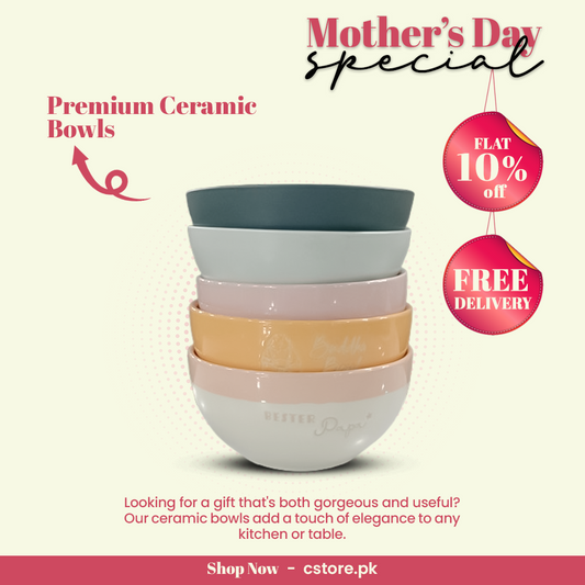 Set of 4 Premium Ceramic Bowl China | Pearl-Like Glaze, Microwave & Oven Safe | Elegant Snack & Side Dish Bowl