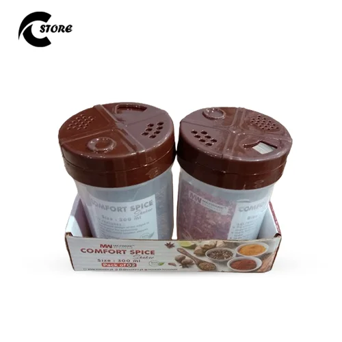Set of 2 Comfort Spice Shaker | With the Capacity of 300ml | Ergonomic, Durable, and Stylish Spice Dispenser for Kitchen and Dining