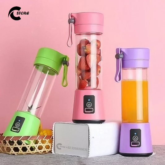 Compact Mini Juicer Machine | Powerful Personal Blender for Smoothies, Shakes, and Juices | USB Rechargeable | 6-Blade System | 0.5 Liter Capacity | One-Touch Operation
