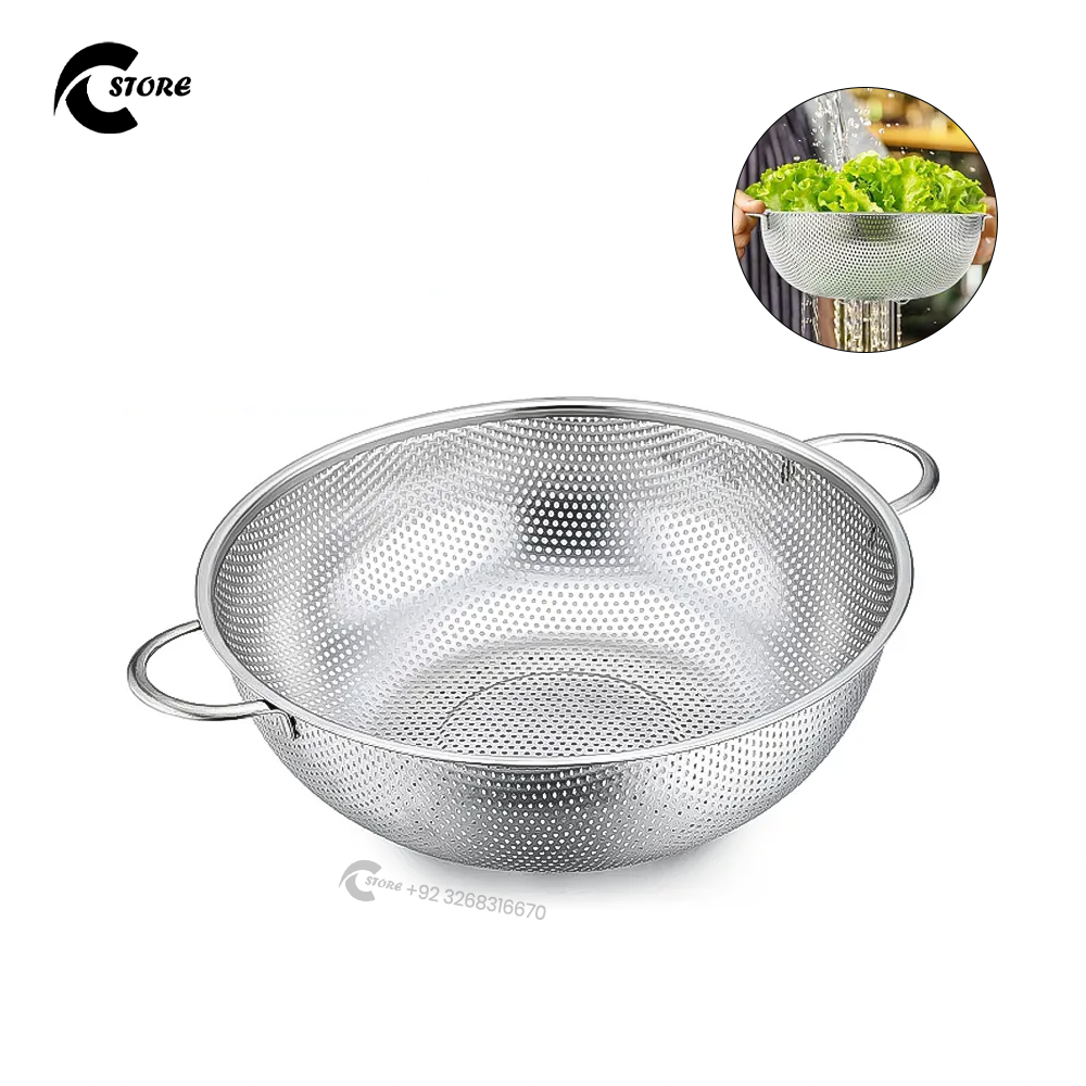 Sheraz Channa Multipurpose Kitchen Tool | Available in Different Sizes | Stainless Steel Fruit Basket, Vegetable Basket &amp; Washer