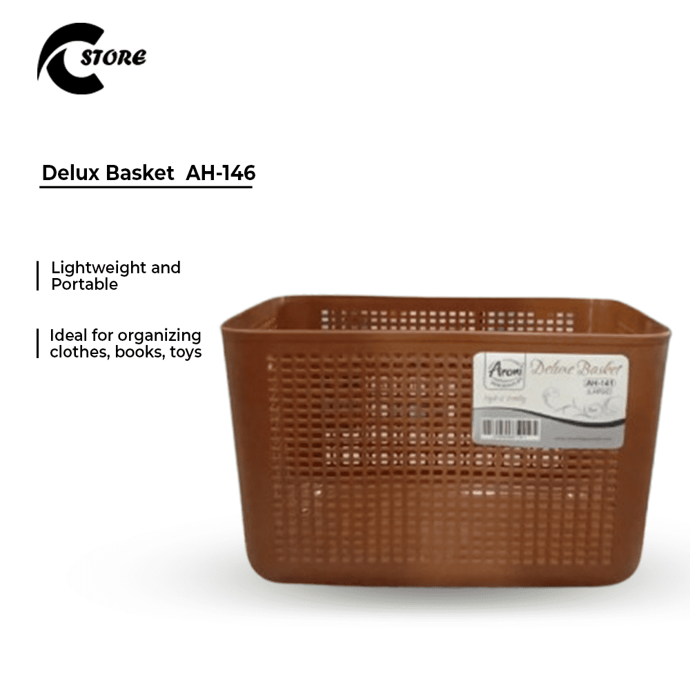 Delux Basket | AH-146 | Premium Multi-Purpose Storage Basket | Durable Design for Home, Office, and Outdoor Use