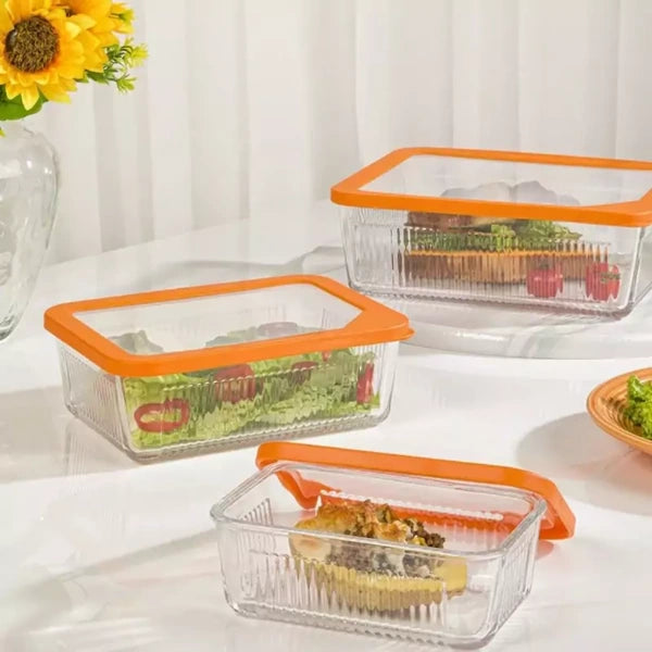 Limon Glass Container SQ 1.1 L | Airtight, Oven &amp; Microwave Safe Food Storage | Ideal for Baking, Storing &amp; Reheating Meals