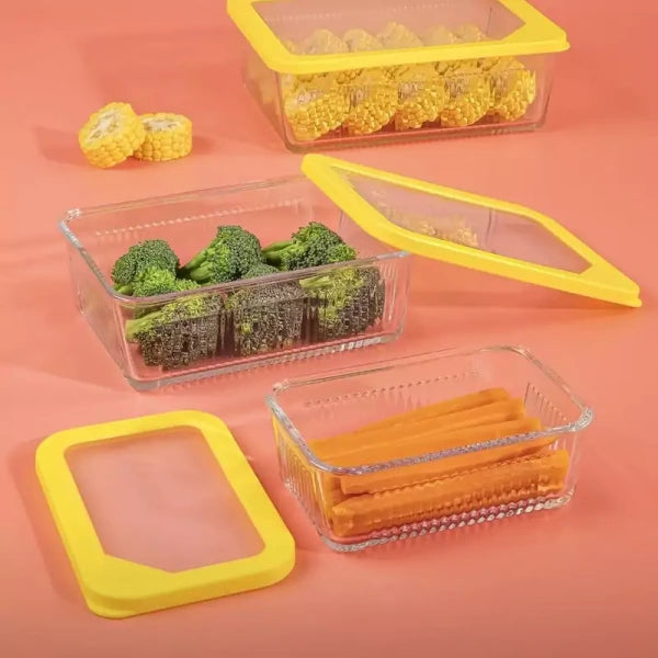 Limon Glass Container SQ 1.1 L | Airtight, Oven &amp; Microwave Safe Food Storage | Ideal for Baking, Storing &amp; Reheating Meals